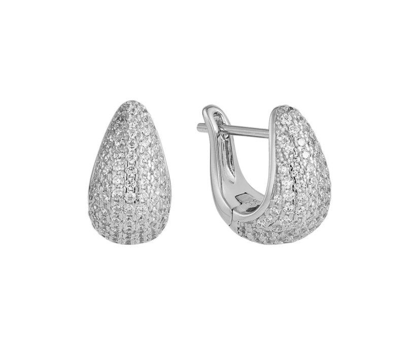 925 Silver Dome Earrings 925 Silver Dome Earrings