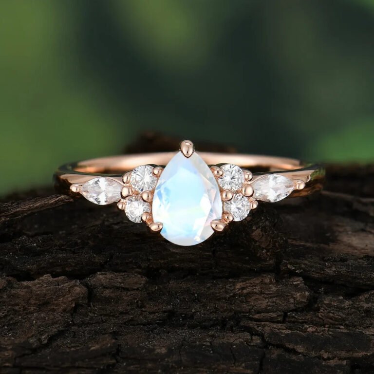 moissanite oval ring