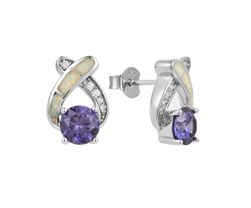 Sterling Silver Earrings MED0064E Sterling Silver Earrings MED0064E